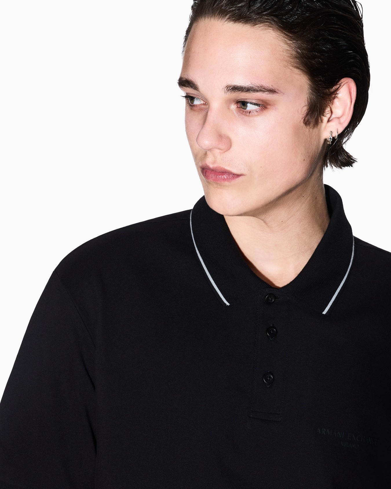 Regular fit mercerised cotton polo Slide 4