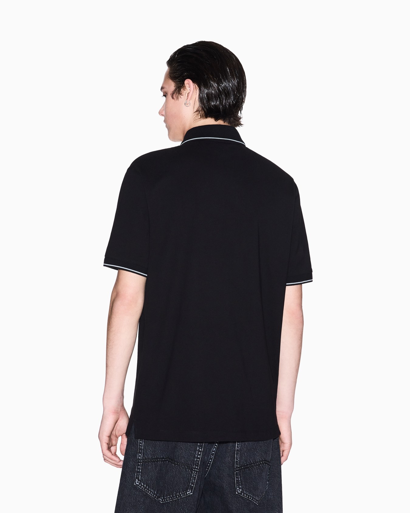 Regular fit mercerised cotton polo Slide 2