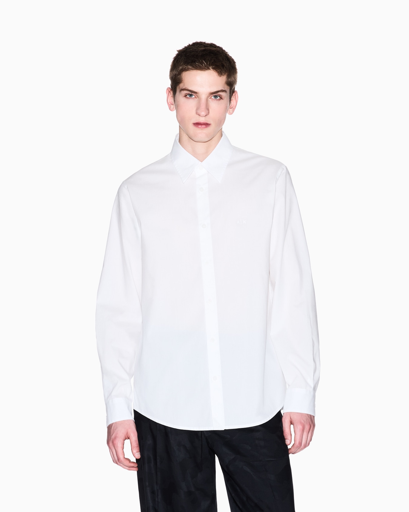 Regular fit cotton and lyocell shirt Slide 3