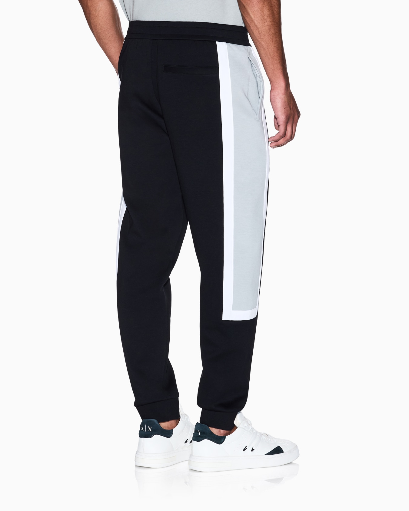 Pantalones jogger con rayas en contraste Diapositiva 2