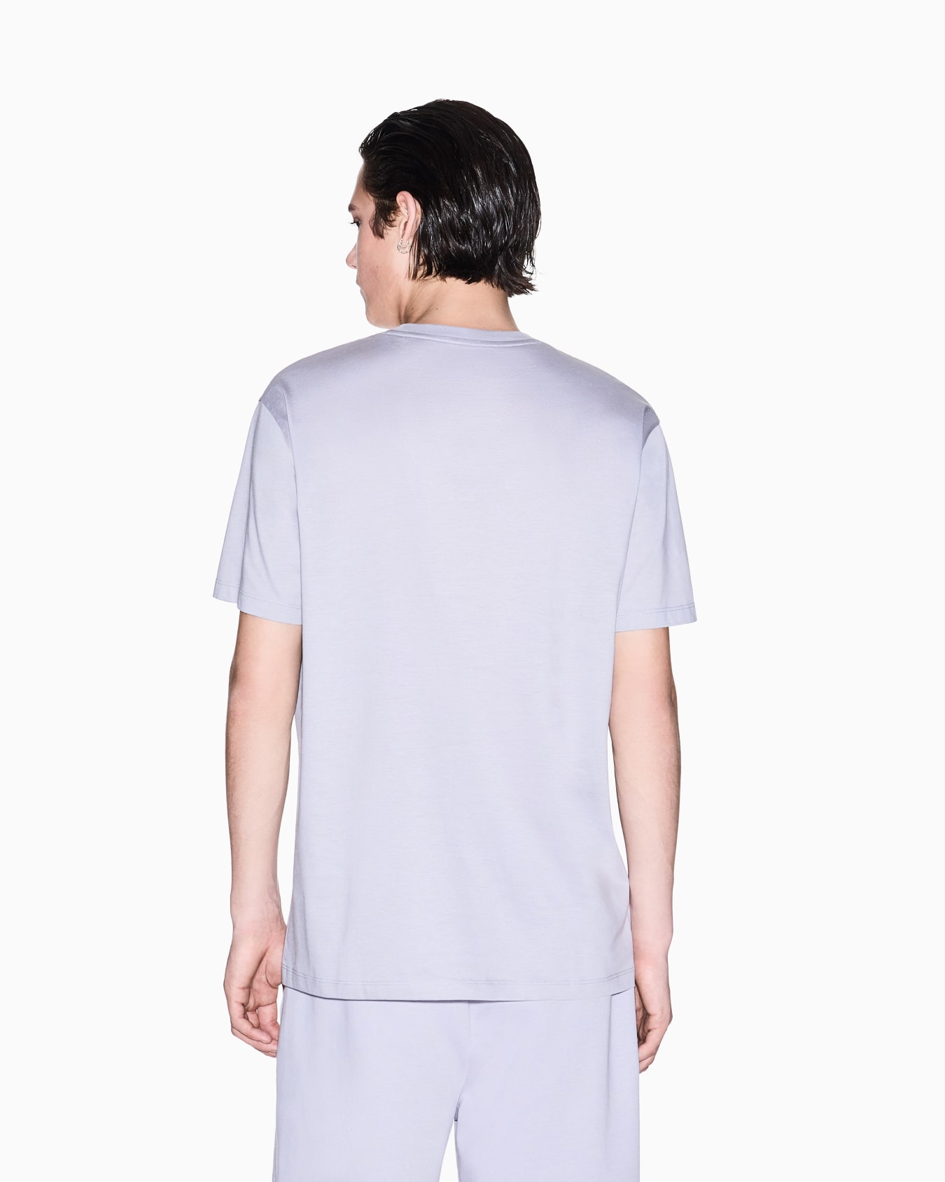Regular fit mercerised cotton T-shirt Slide 2