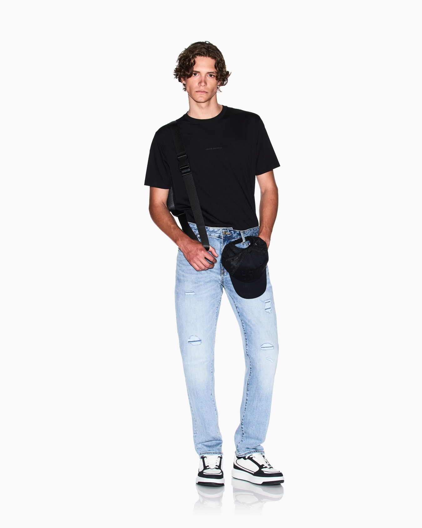 Regular fit mercerised cotton T-shirt Slide 1