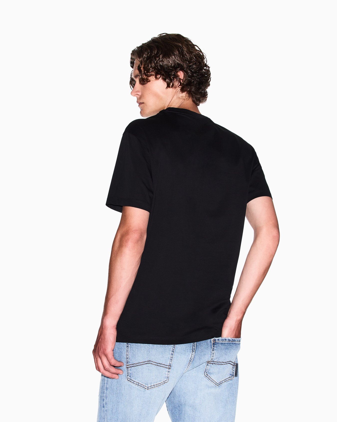 Regular fit mercerised cotton T-shirt Slide 2