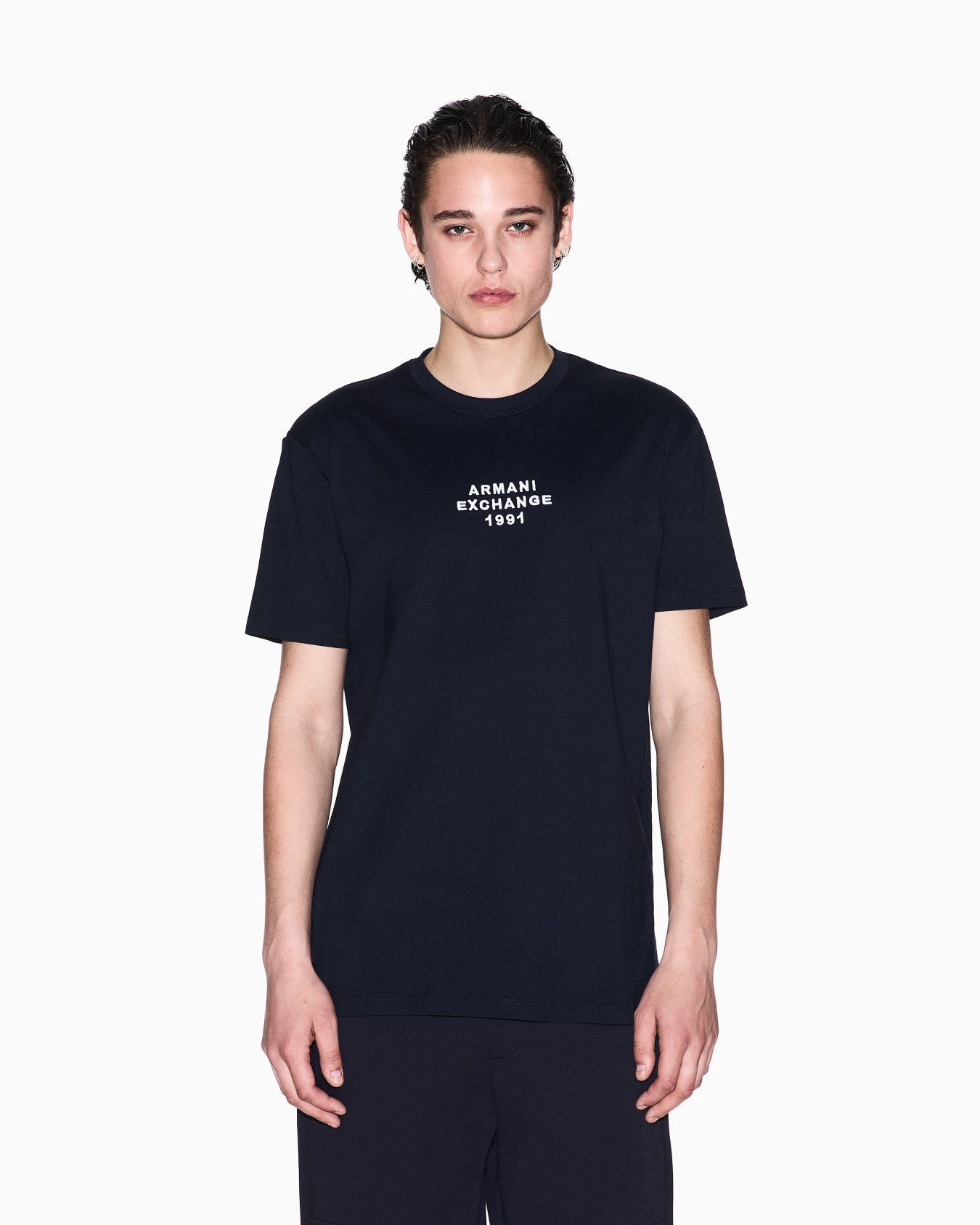 Regular fit T-shirt with logo lettering Slide 3