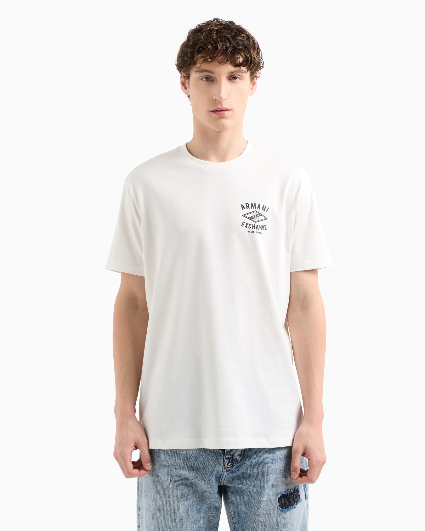 Regular fit T-shirt with central logo Slide 3