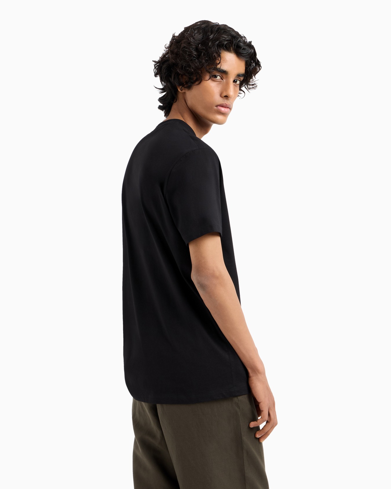 Regular fit T-shirt with maxi logo Slide 2