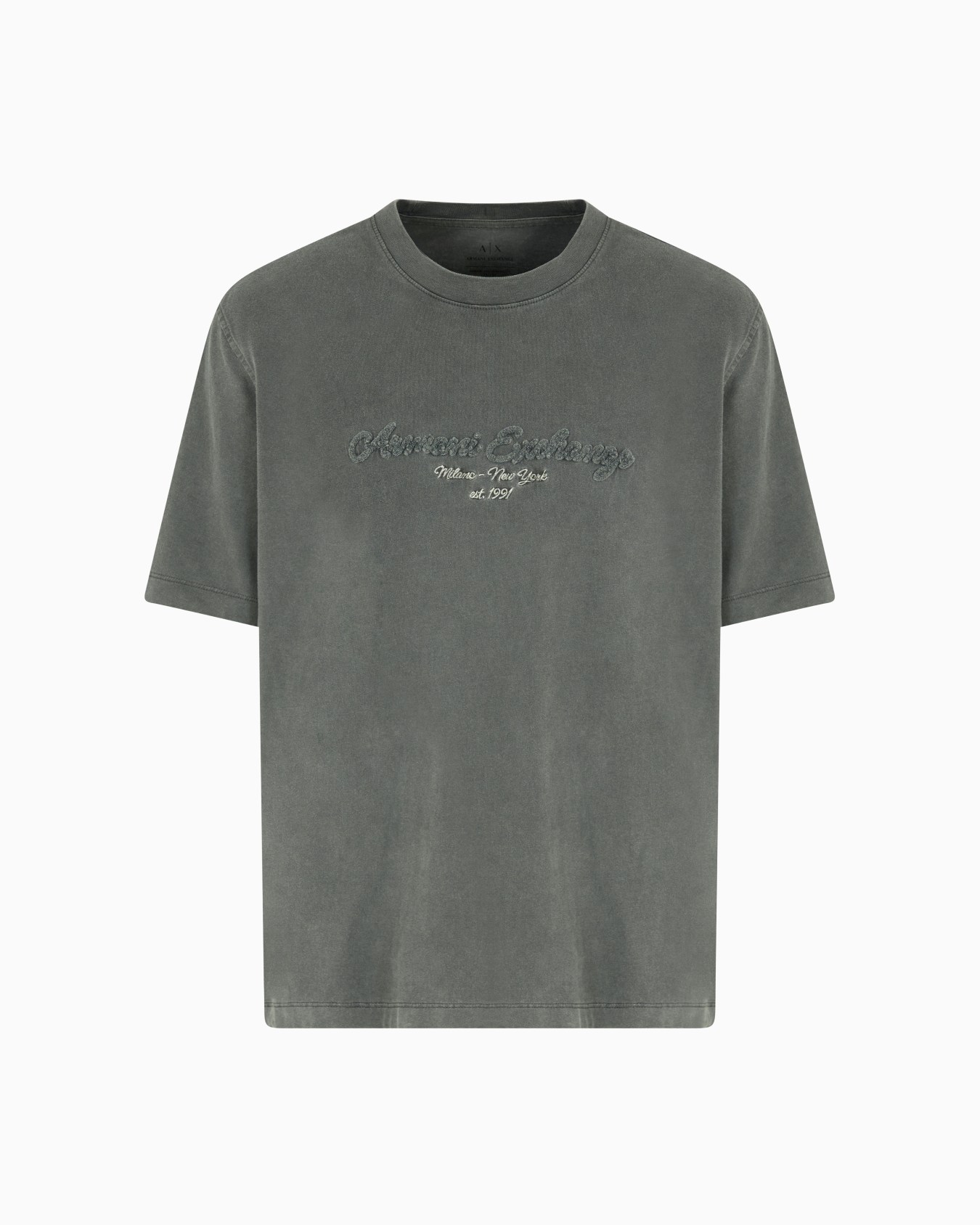 Regular fit T-shirt in used cotton Slide 0