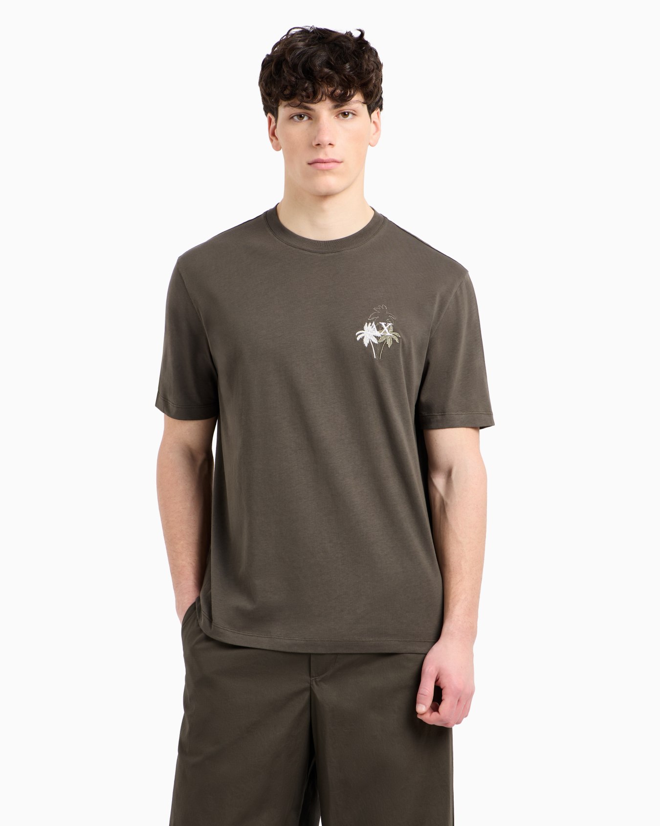 T-shirt regular fit con stampa sulpetto Slide 3