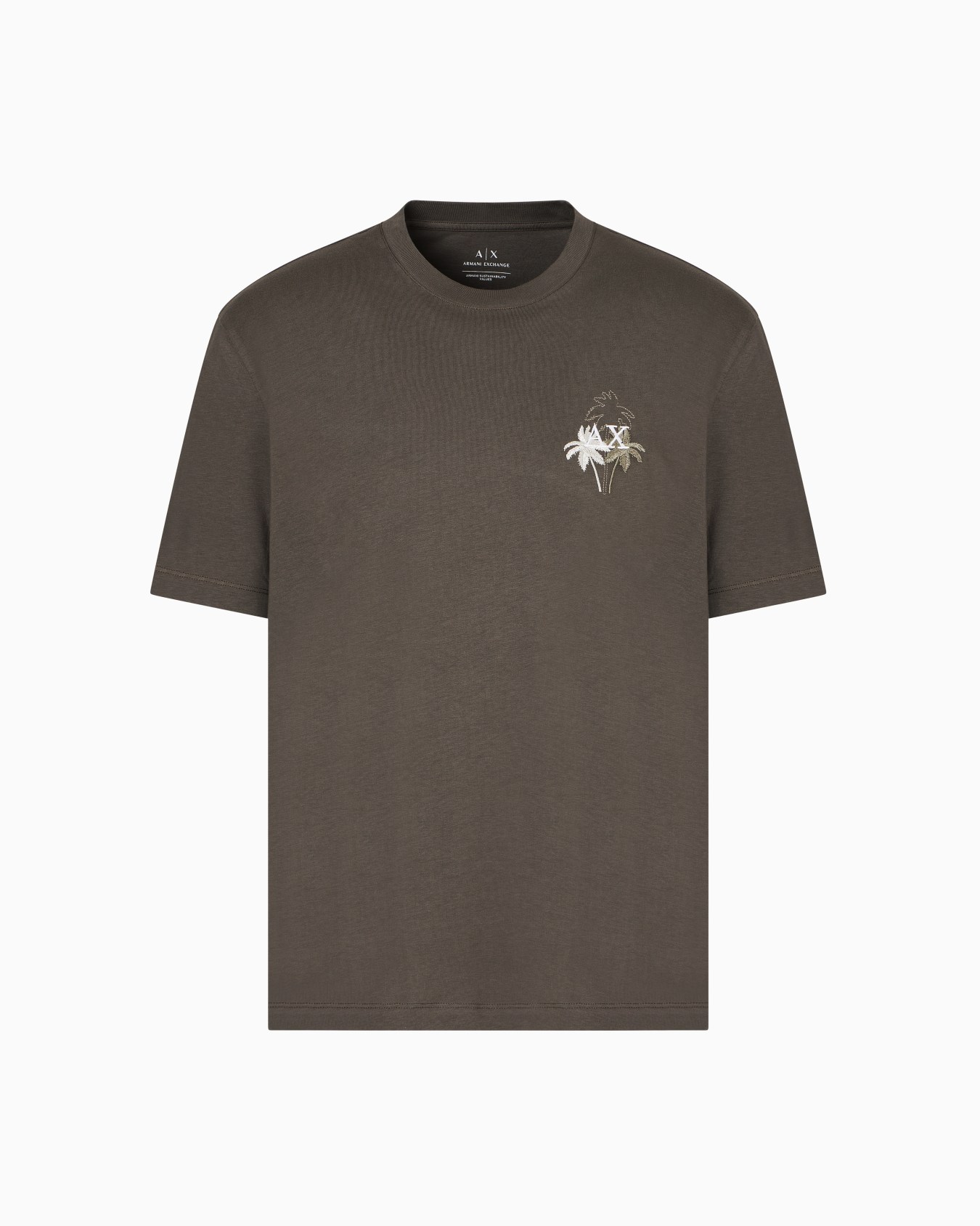 T-shirt regular fit con stampa sulpetto Slide 0