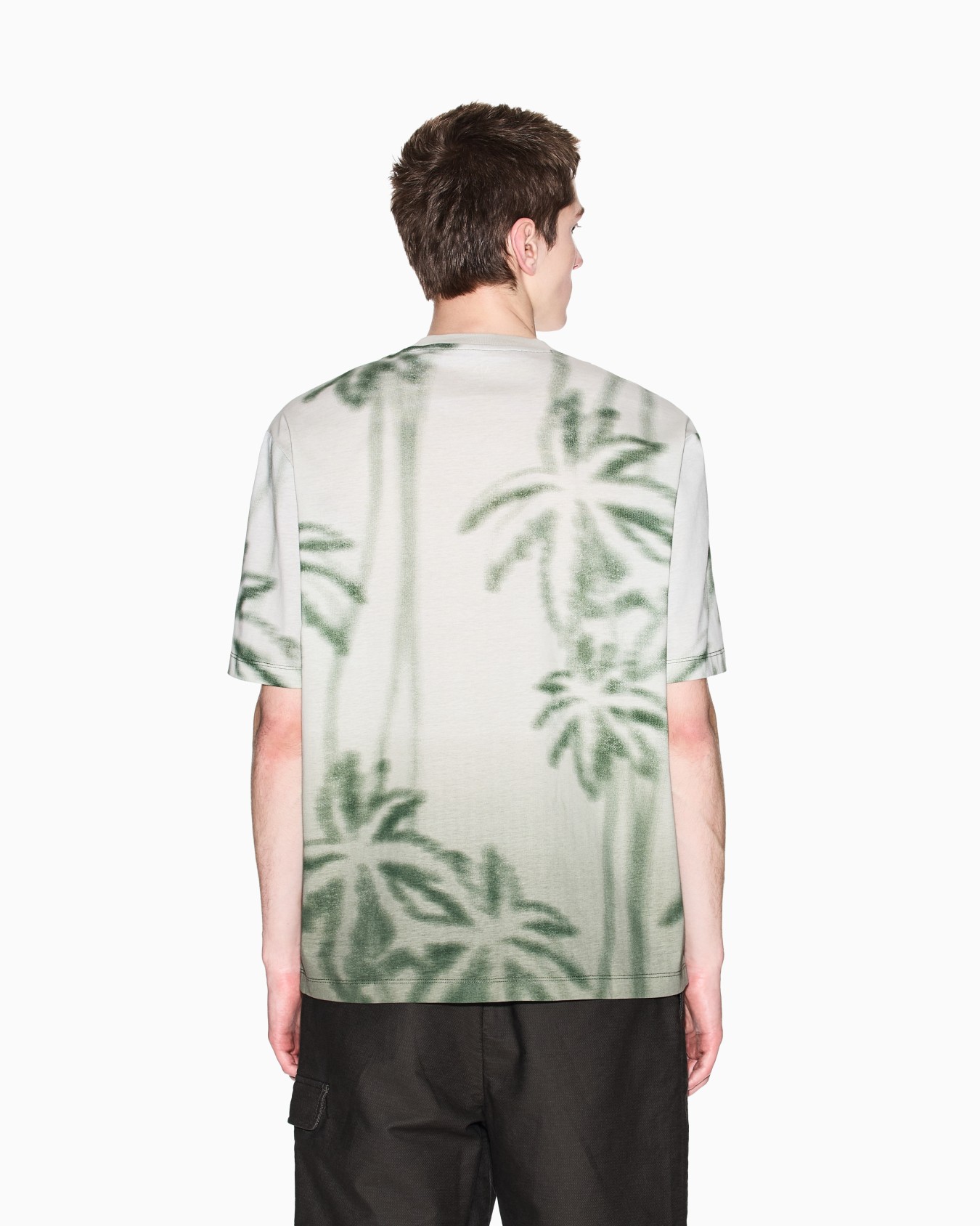 T-shirt coupe régulière à imprimé palmier Diapositive 2