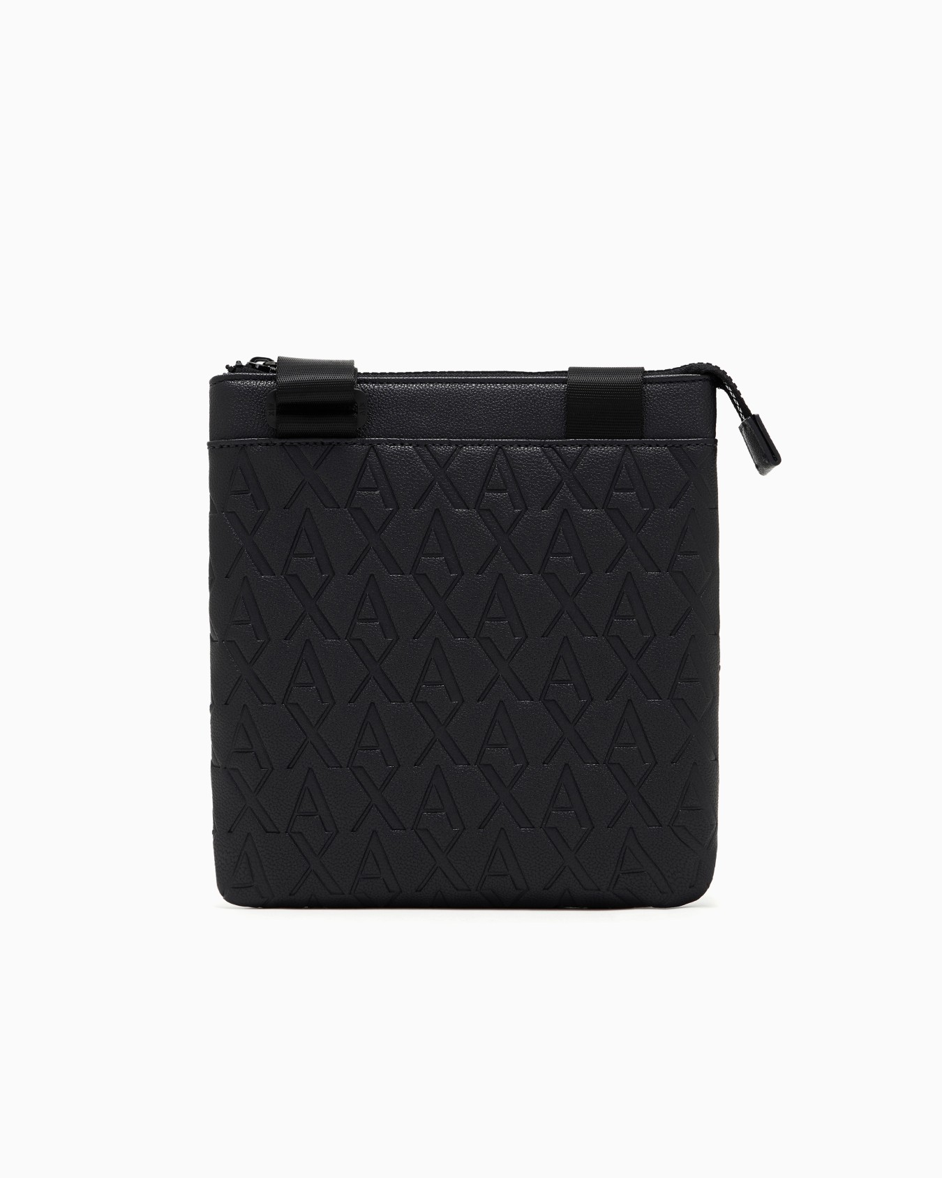 Flat shoulder bag with allover logo Slide 2
