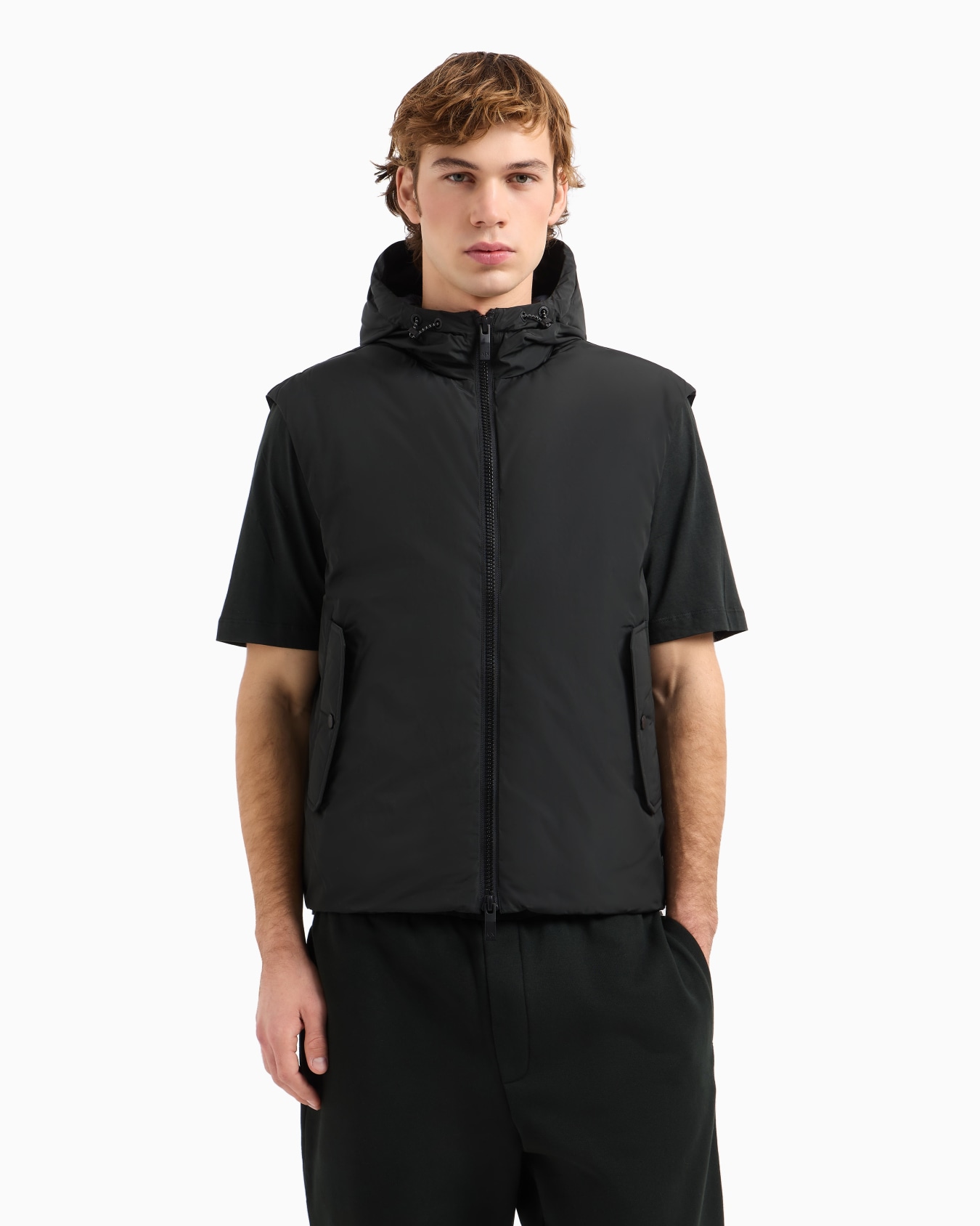 Sleeveless jacket with hood Diapositiva 3