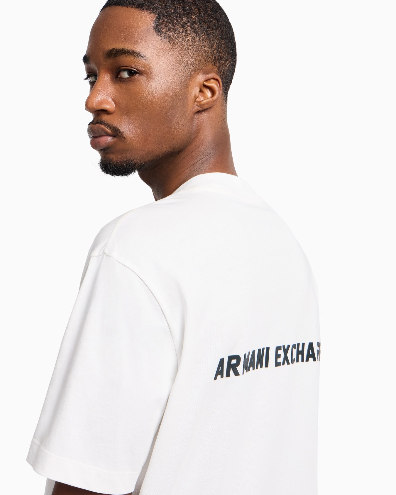 Regular fit T-shirt with logo print on front and back Slide 4