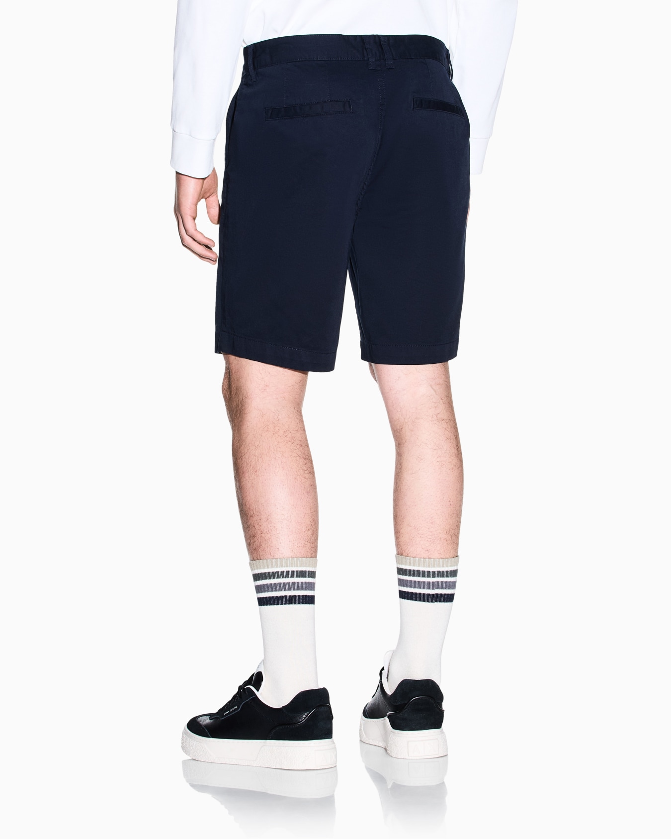 Stretch Cotton Twill Bermuda Shorts Slide 3