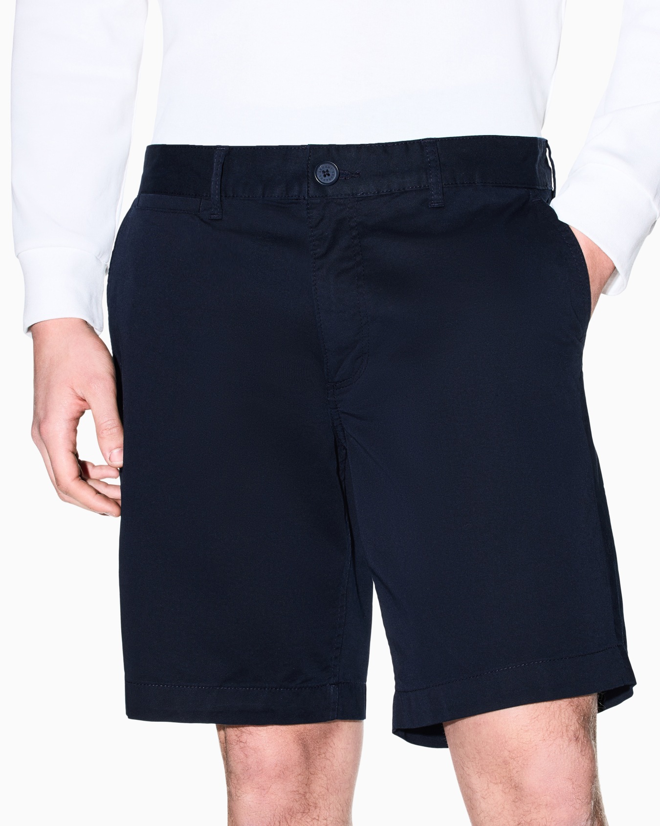 Stretch Cotton Twill Bermuda Shorts Slide 4