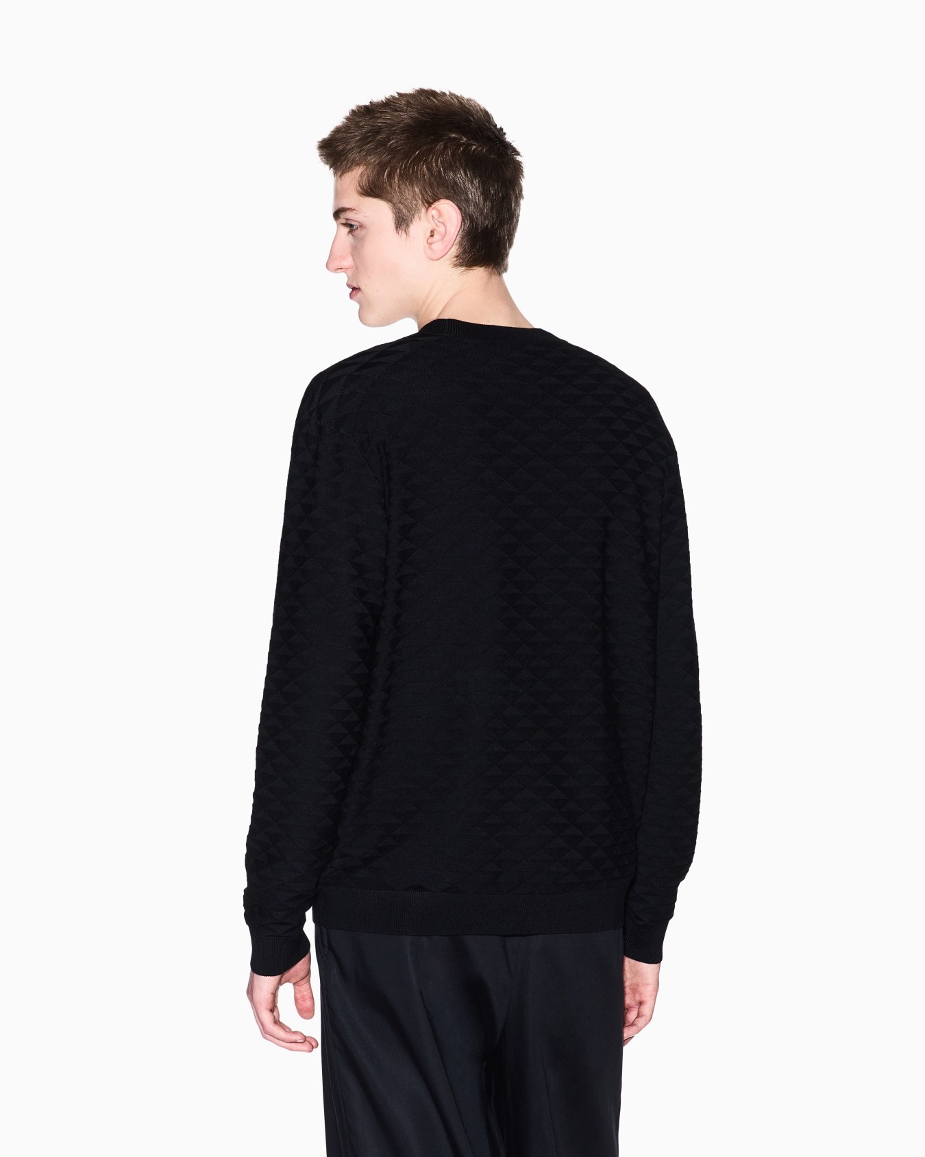 Striped viscose blend sweater Slide 2