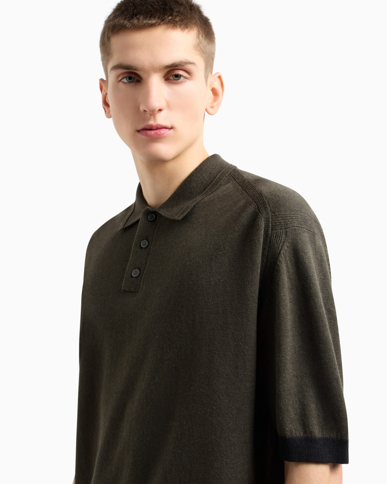 Linen and cotton polo Slide 4
