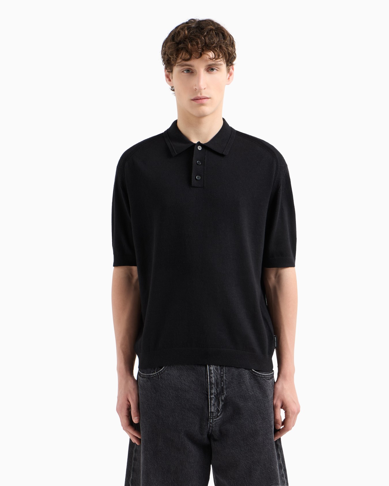 Linen and cotton polo Slide 3