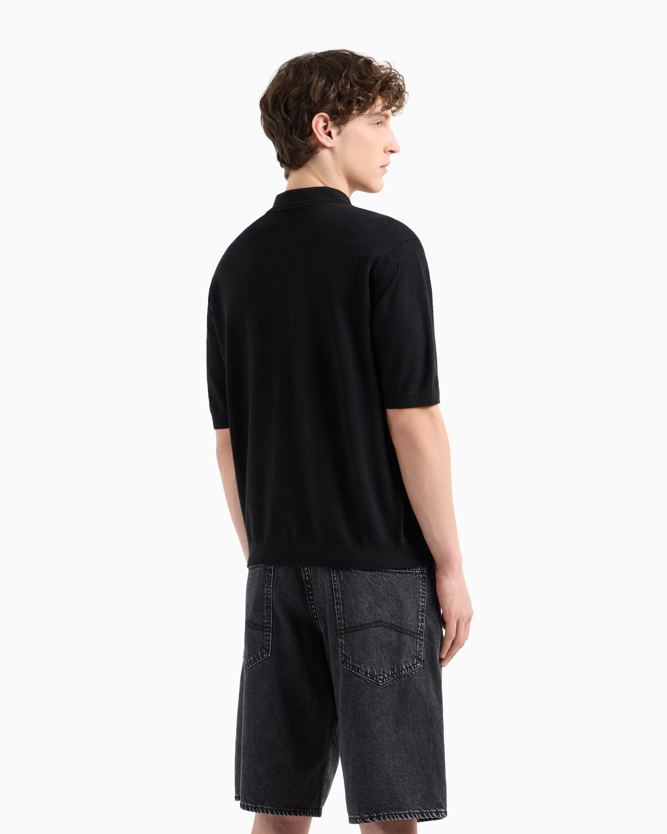 Linen and cotton polo Slide 2