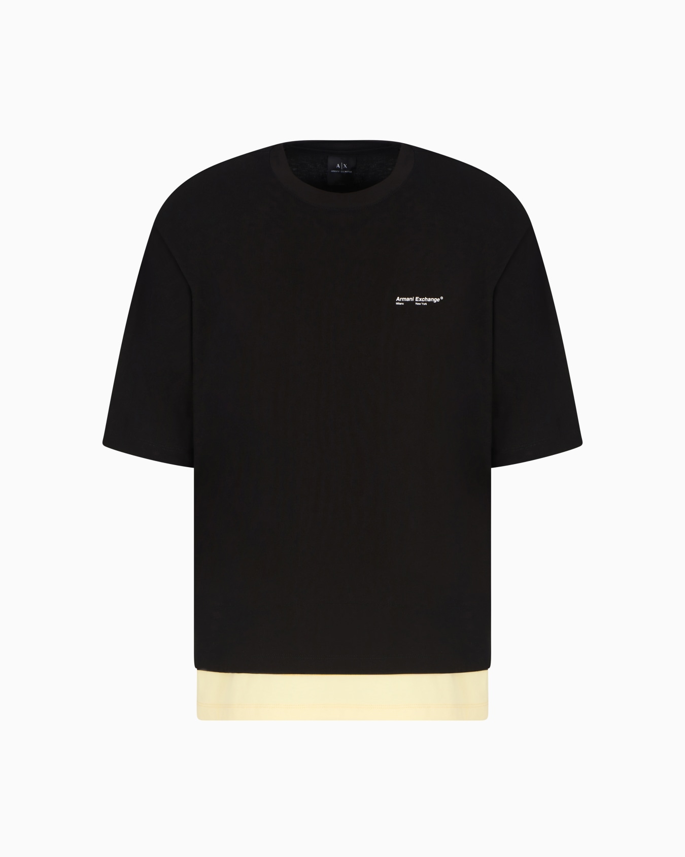 Double effect short-sleeved sweatshirt Slide 0