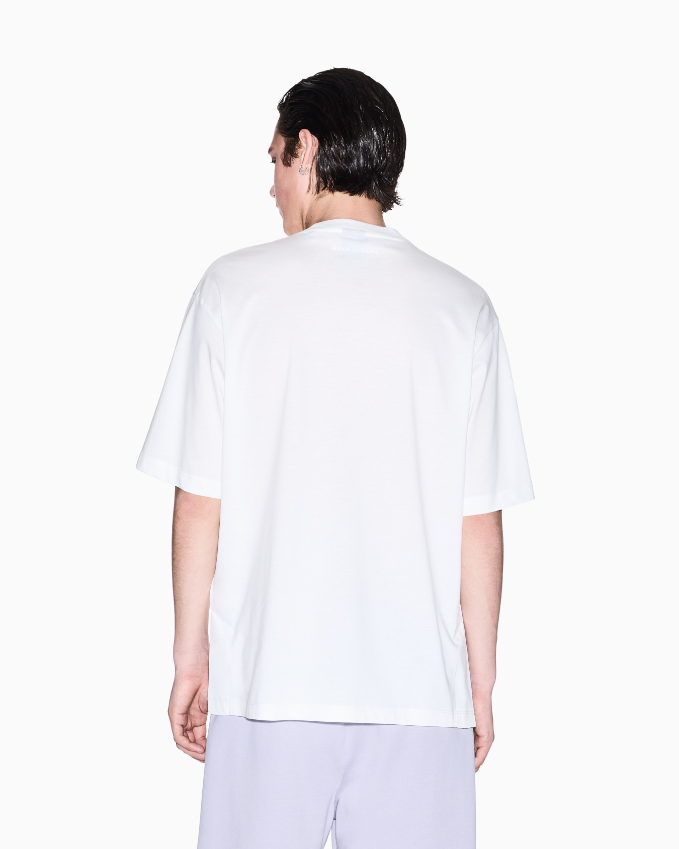 Over-fit sweatshirt in mercerised cotton Slide 2