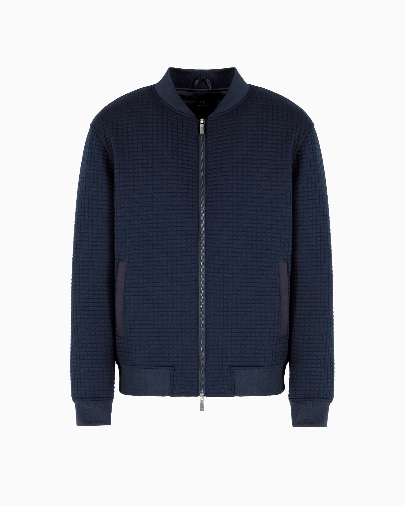 Bomber con zip in tessuto stretch Slide 0
