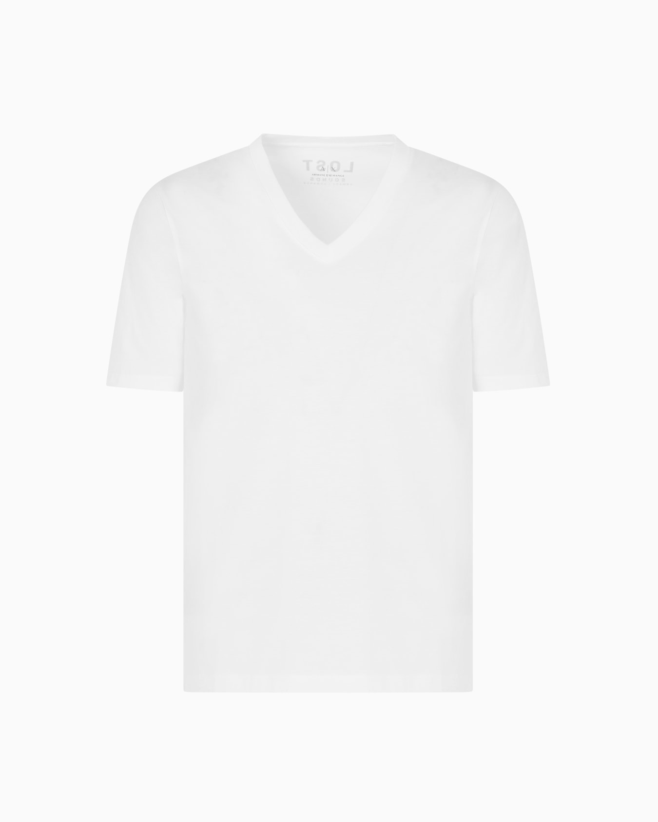 Slim fit T-shirt with V-neck Slide 0