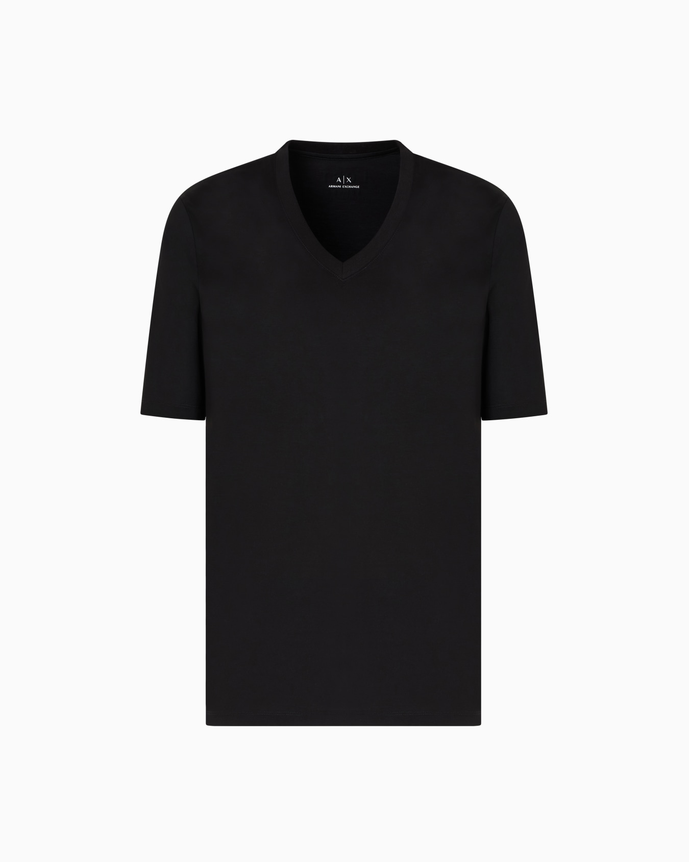 Slim fit T-shirt with V-neck Slide 0
