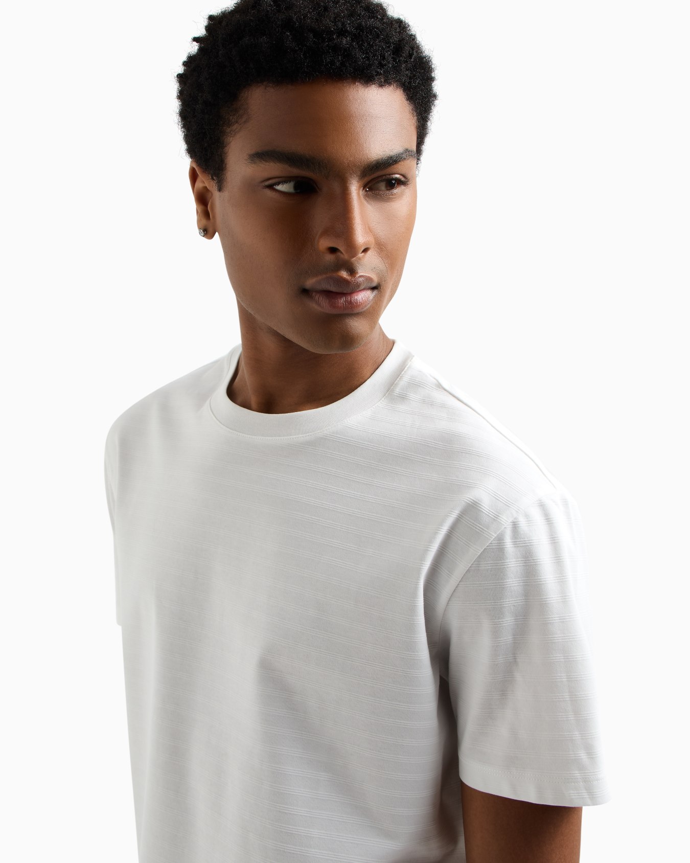 Regular fit mercerised cotton T-shirt Slide 4