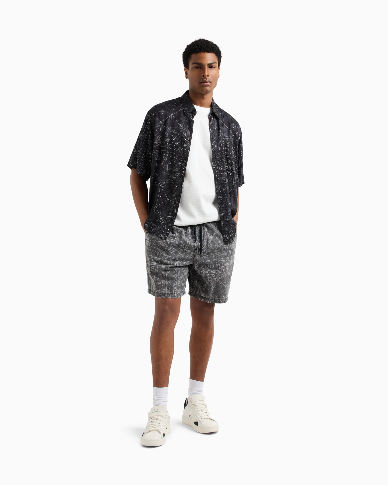 Regular fit mercerised cotton T-shirt Slide 1
