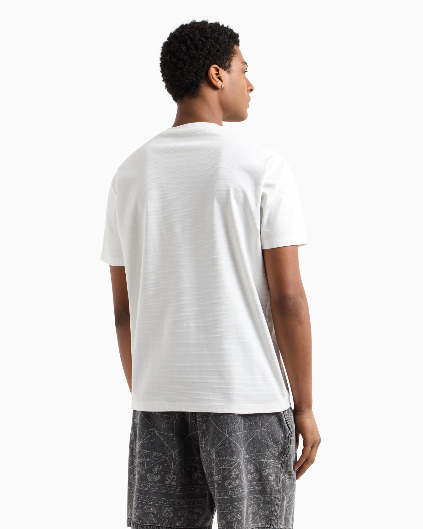 Regular fit mercerised cotton T-shirt Slide 2