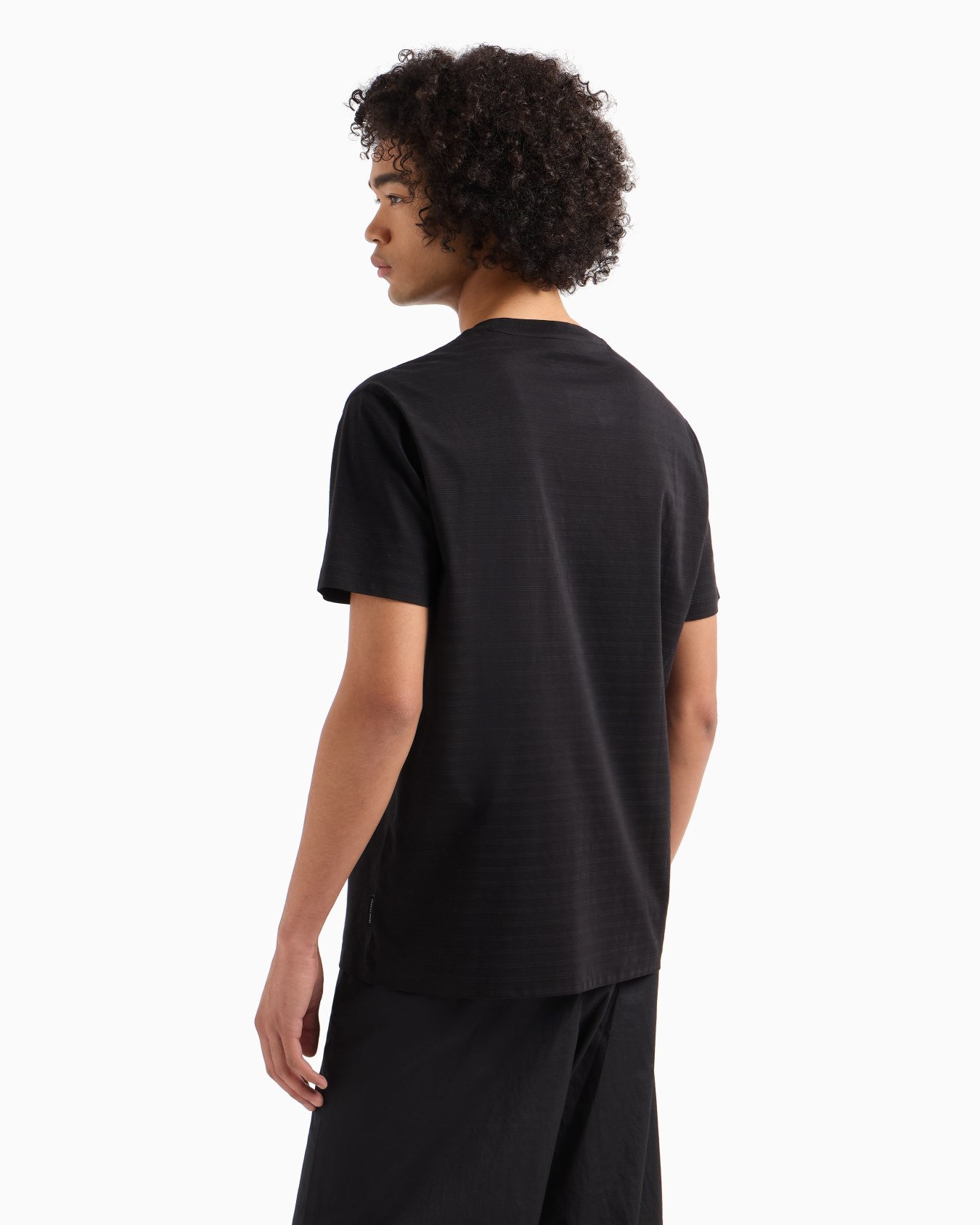 Regular fit mercerised cotton T-shirt Slide 2