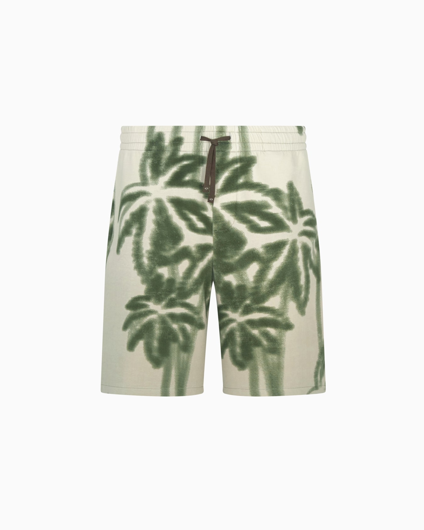 Short en coton mélangé à imprimé palmiers Diapositive 0
