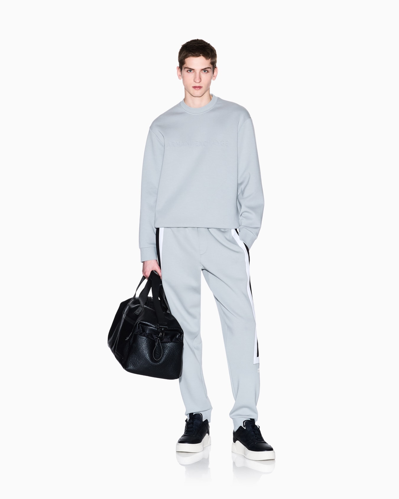Crewneck cotton blend sweatshirt Slide 1