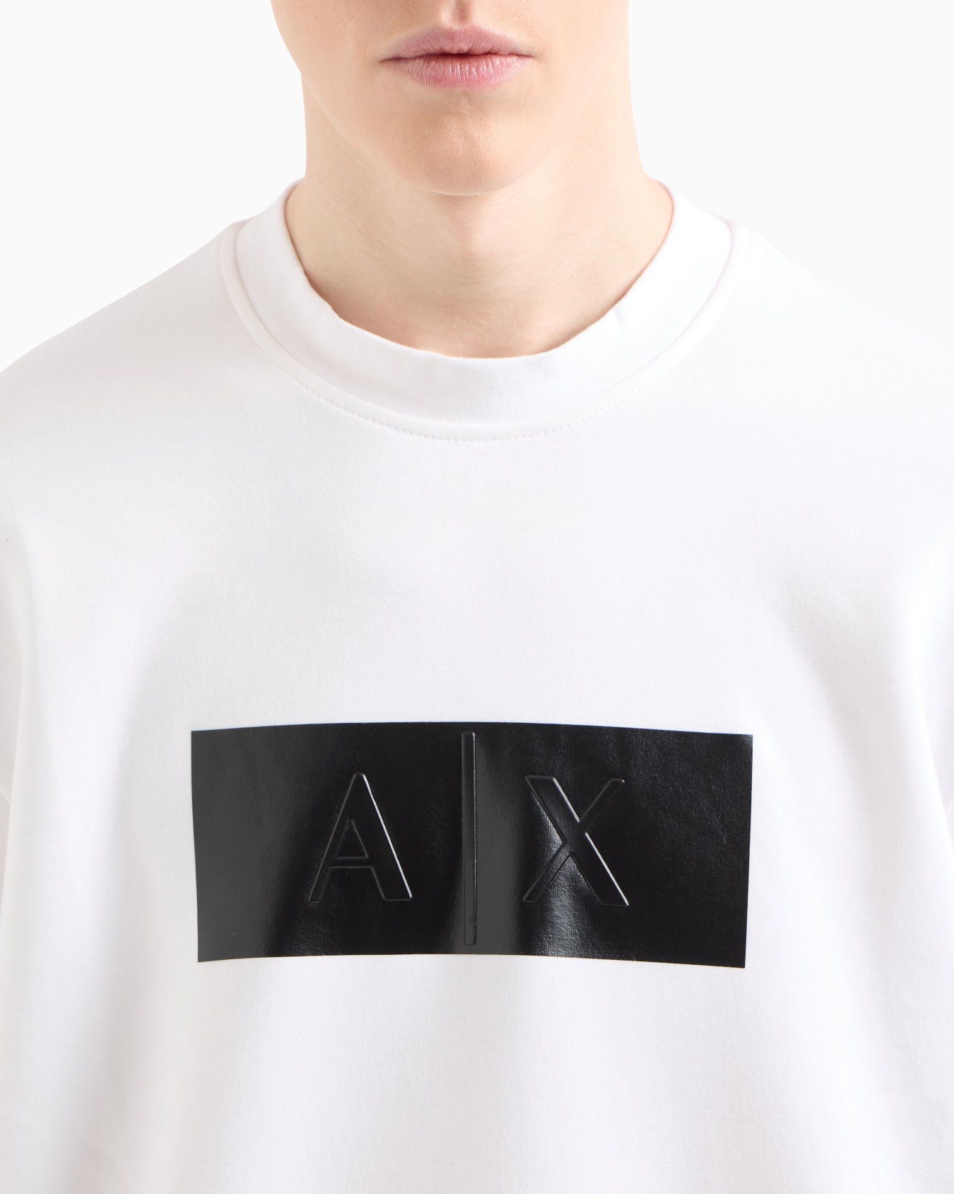 Sweatshirt mit Rundhalsausschnitt und Vinyl-Logo-Print Folie 4