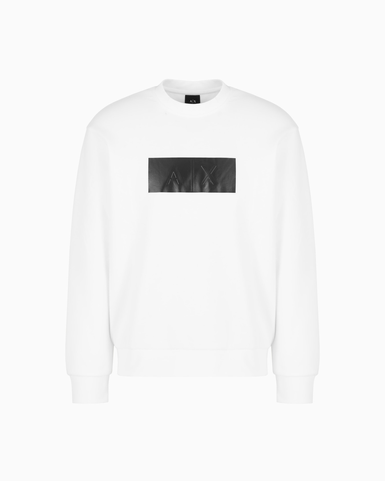 Sweatshirt mit Rundhalsausschnitt und Vinyl-Logo-Print Folie 0