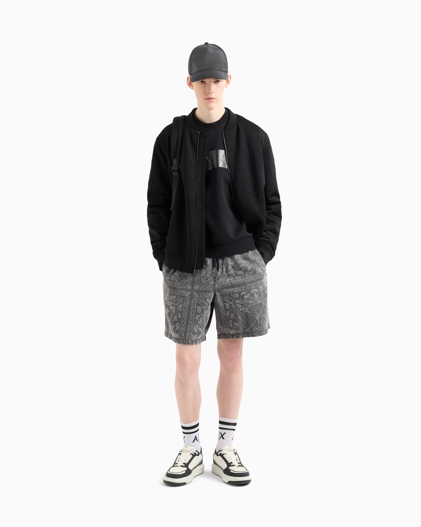 Crewneck sweatshirt with vinyl logo print Slide 1