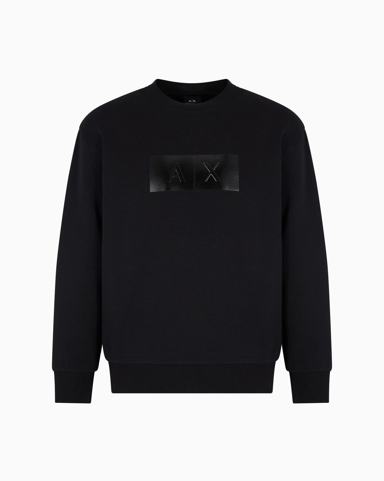 Crewneck sweatshirt with vinyl logo print Slide 0