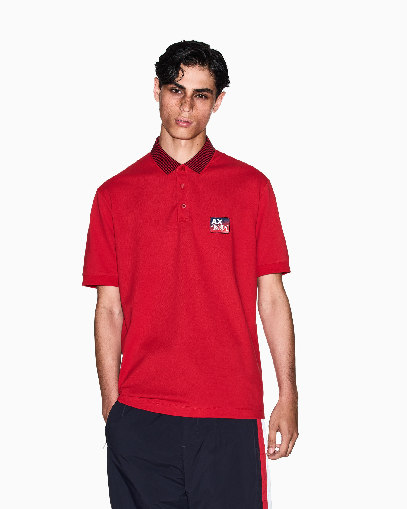 Regular fit jersey polo shirt Slide 3