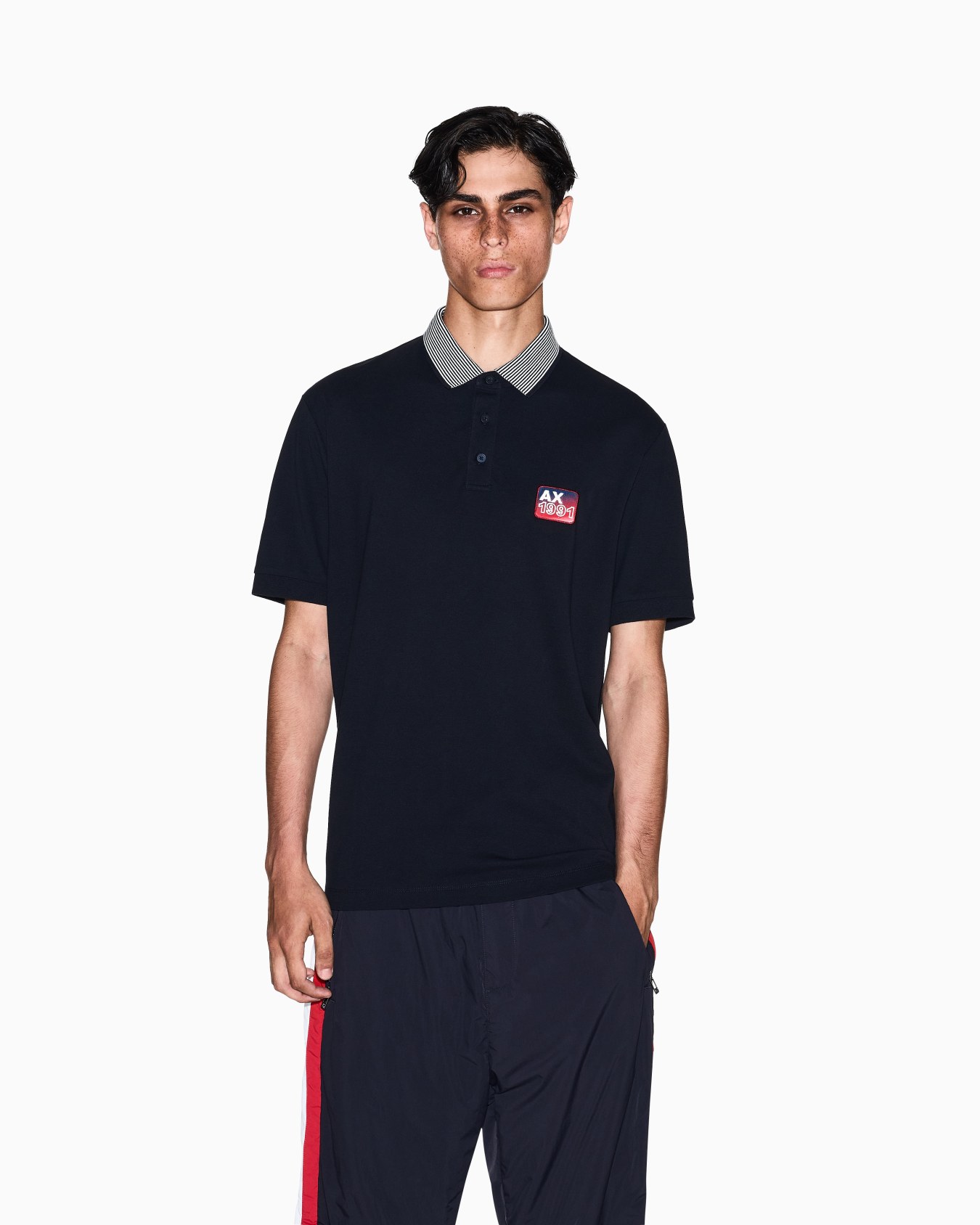 Polo de jersey de corte regular Diapositiva 3