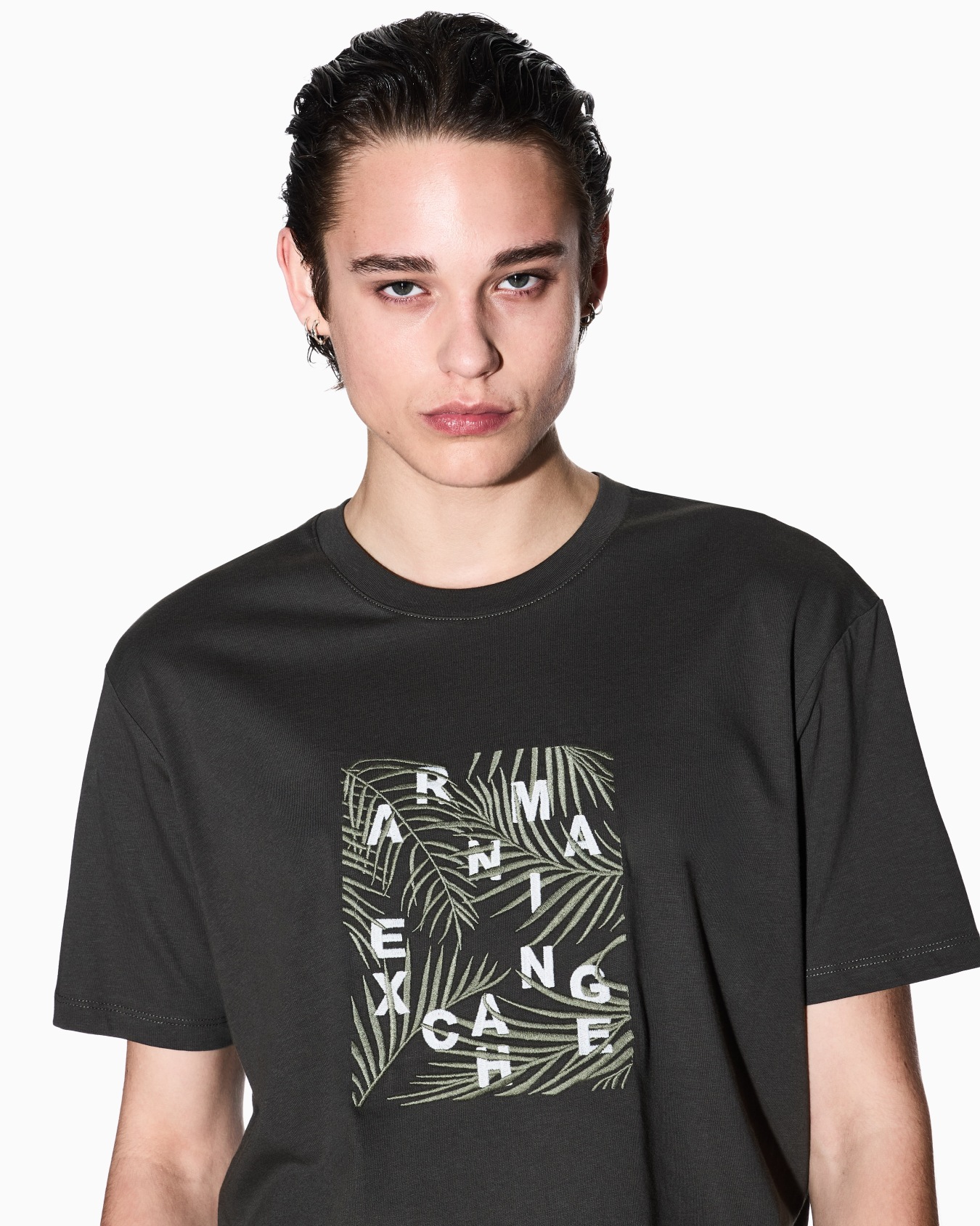 Regular fit ASV palm tree print t-shirt Slide 4