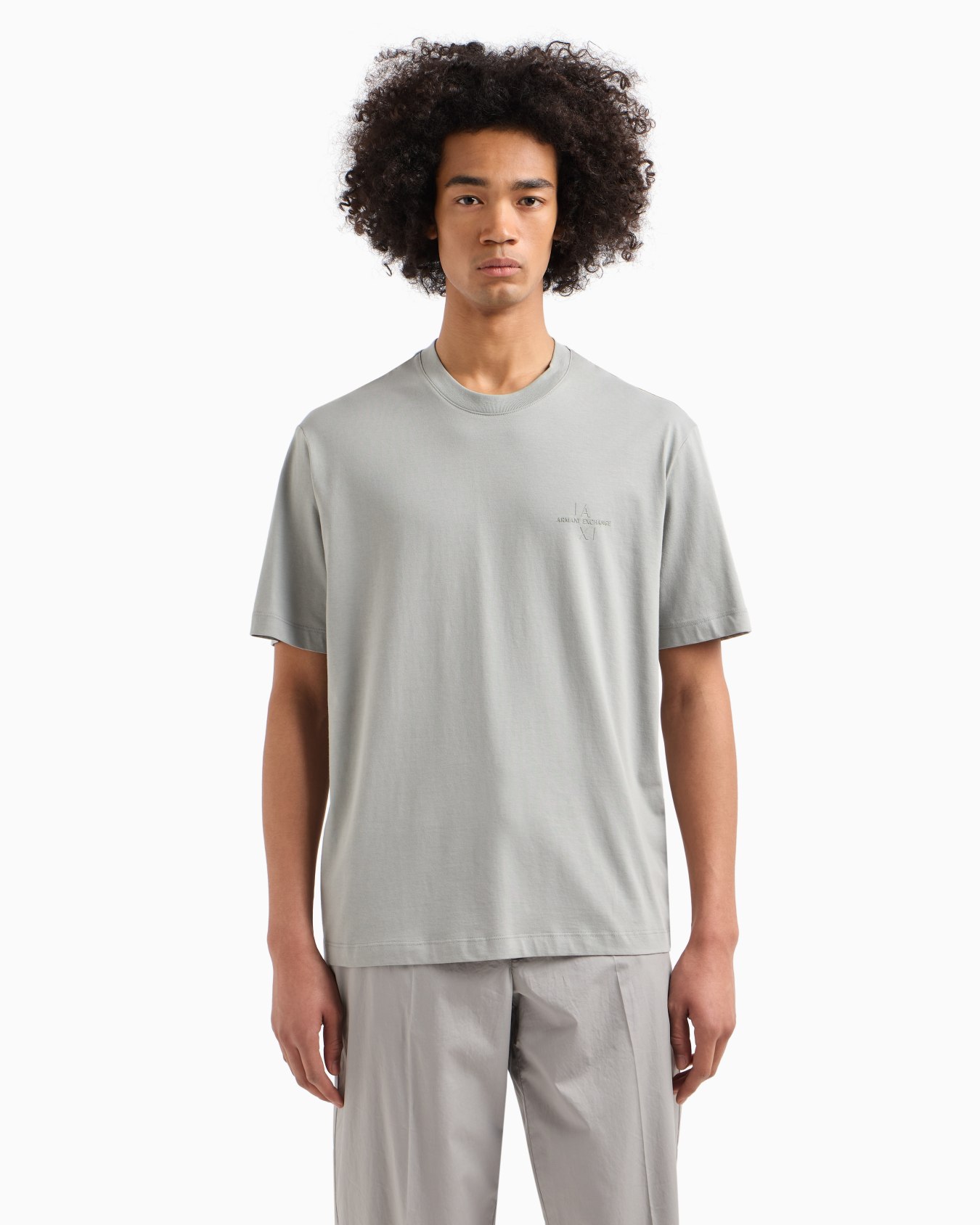 Regular fit cotton T-shirt with logo Slide 3