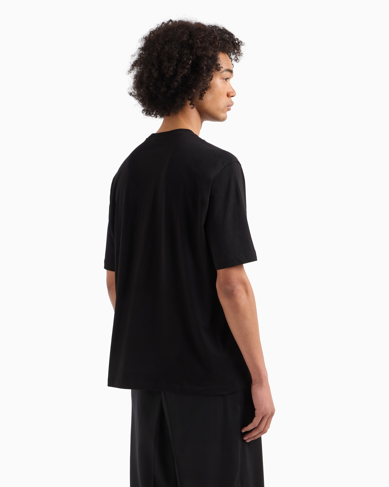 Baumwoll-T-Shirt mit normaler Passform und Logo Folie 2