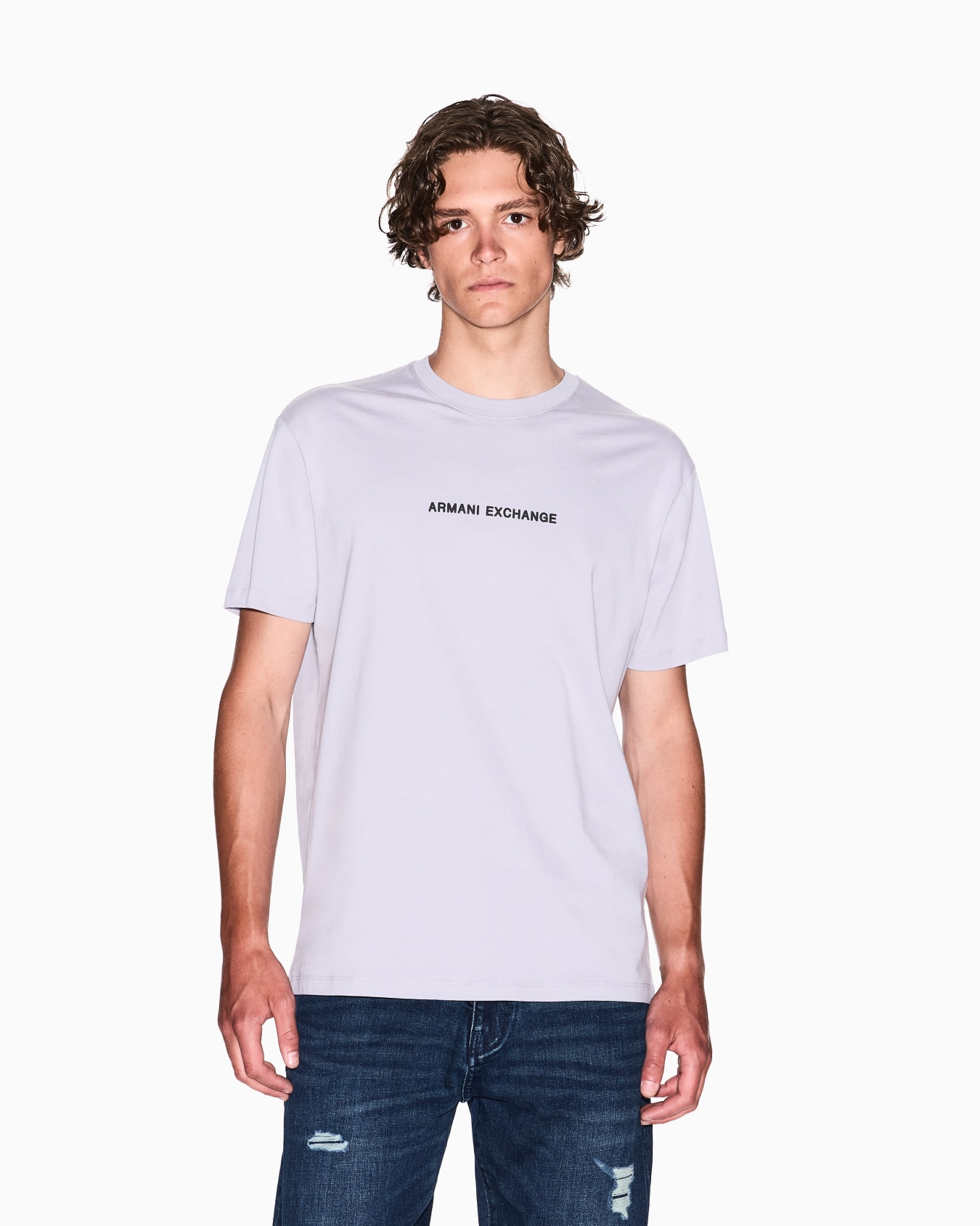 Regular fit T-shirt with logo print on the chest Slide 3