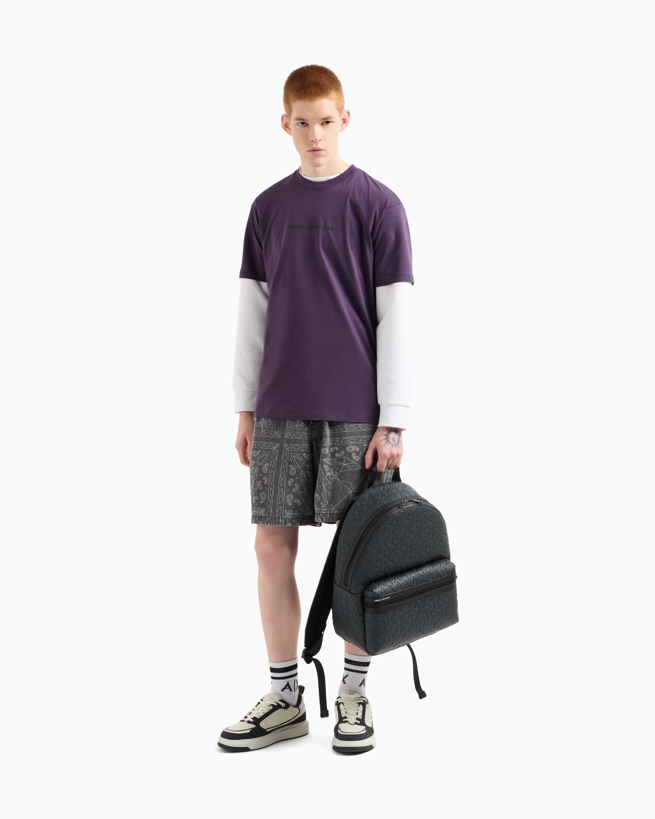 Regular fit T-shirt with logo print on the chest Slide 1