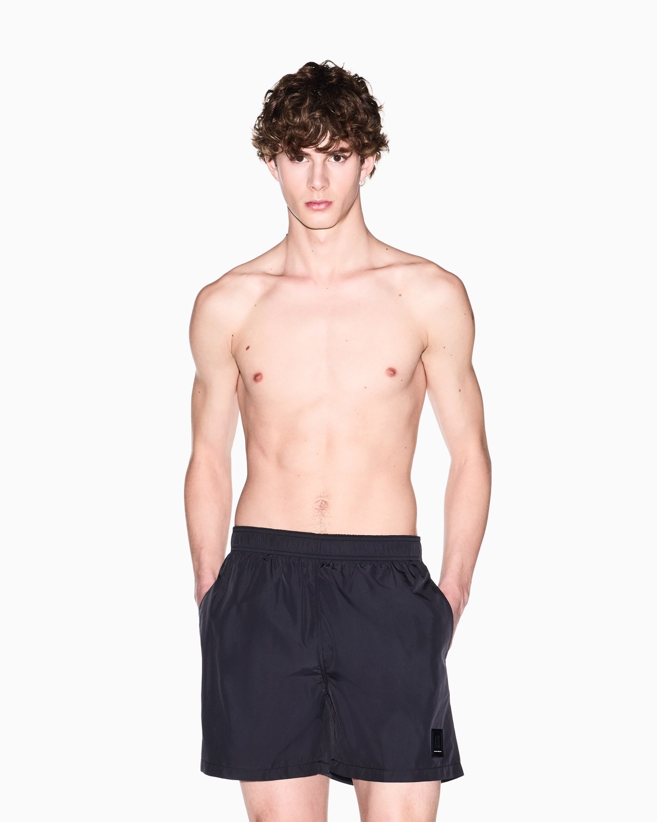 Swim boxers in mixed fabric Slide 1