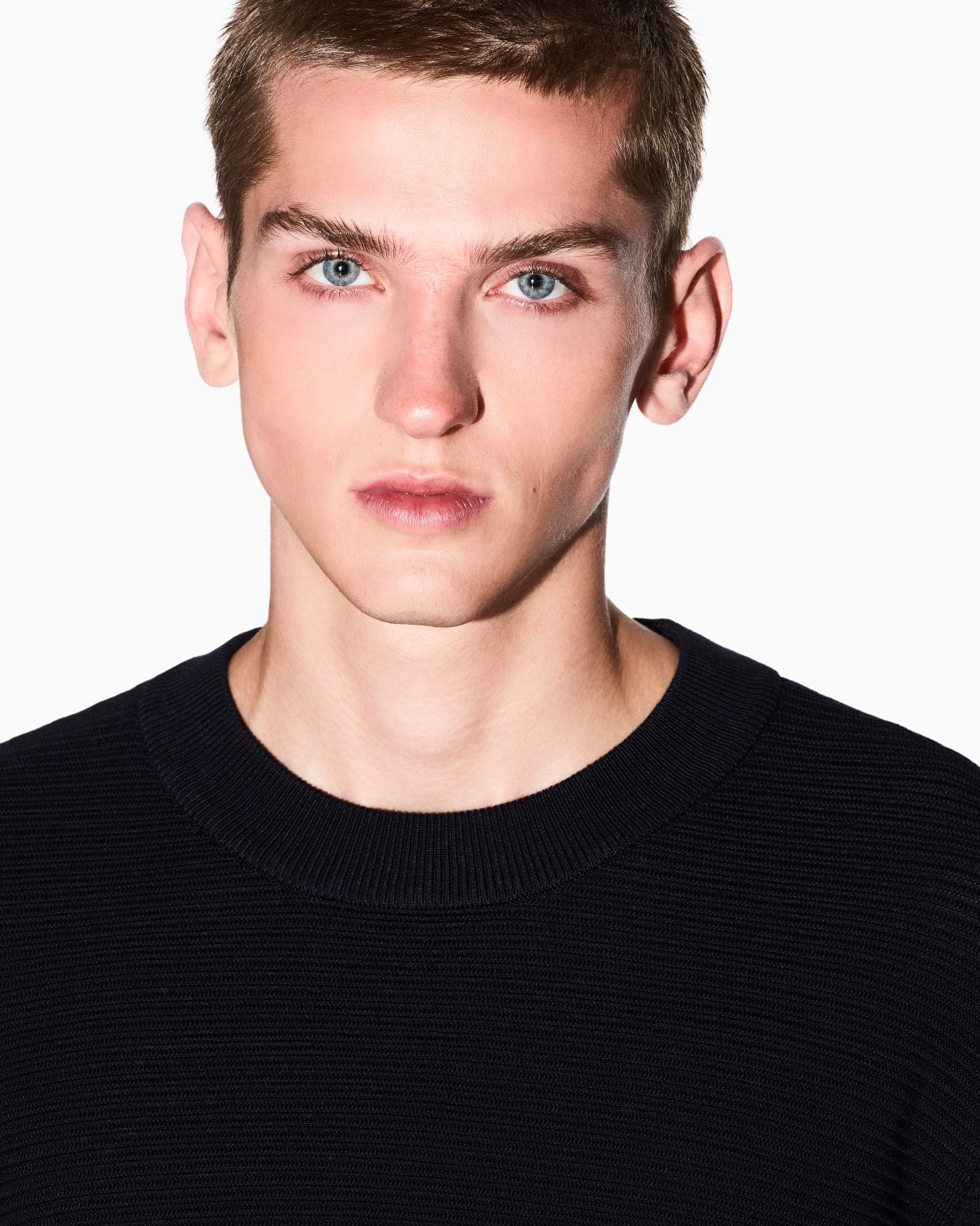 Ribbed crew neck sweater Diapositiva 4
