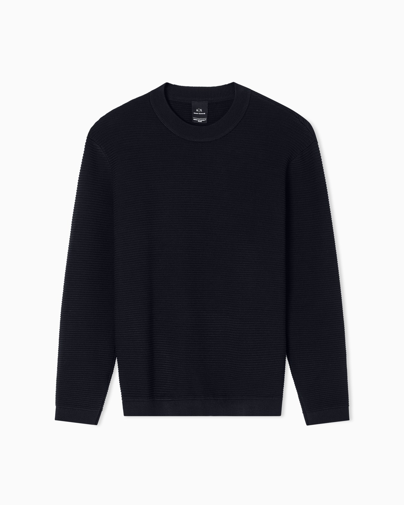 Ribbed crew neck sweater Diapositiva 0