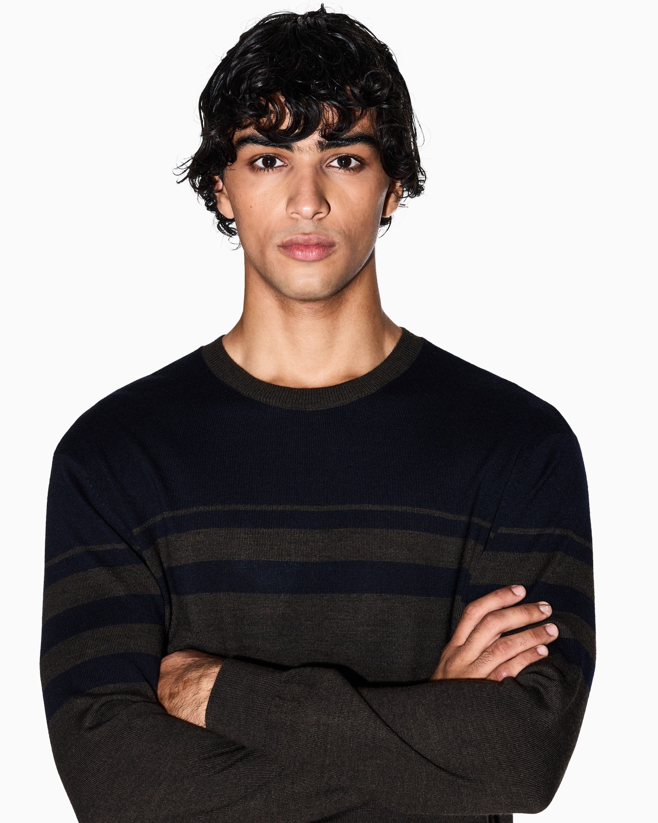 TWO TONE WOOL BLEND SWEATER Slide 4