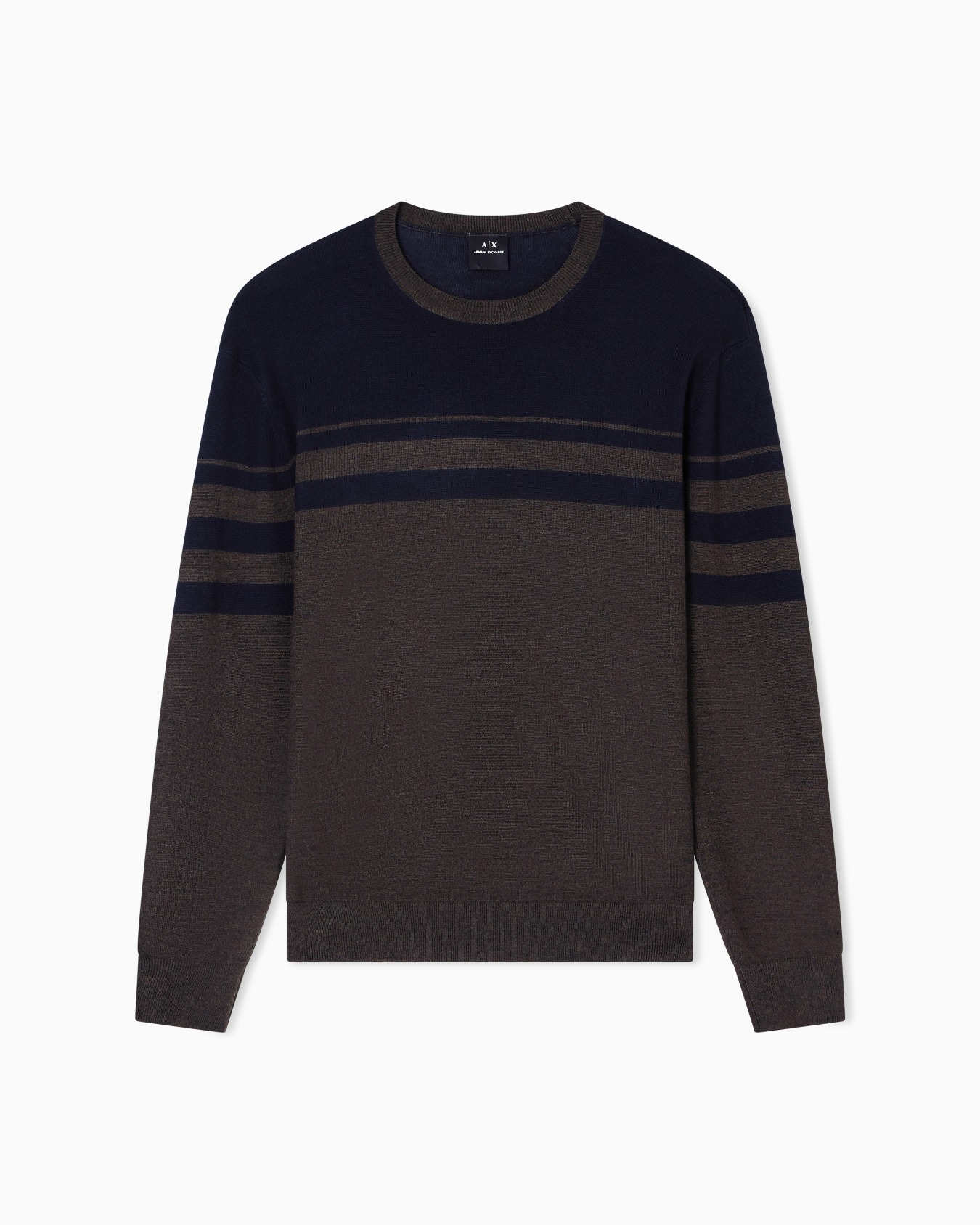 TWO TONE WOOL BLEND SWEATER Slide 0